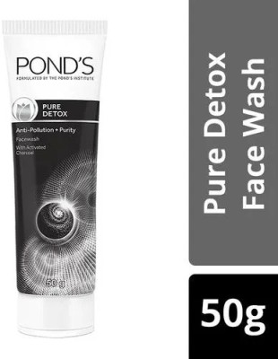 POND's Pure Detox Anti-Pollution Purity  With Activated Charcoal, 50 g Face Wash(50 g)