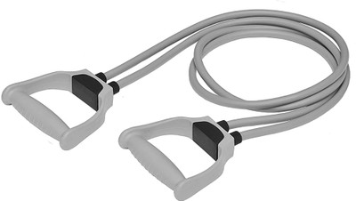 BDMP Pull Rope Elastic Resistance Bands Fitness Rope Rubber Bands (MEN AND WOMEN) Resistance Tube(Grey)