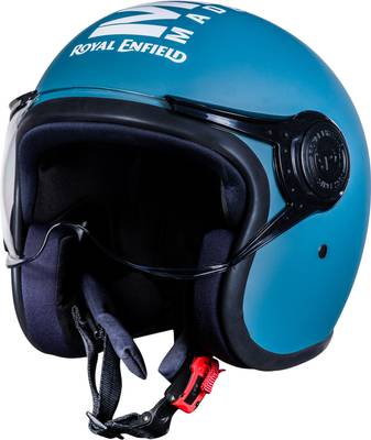 ROYAL ENFIELD Open Face MLG (V) Motorbike Helmet  (Matt Squadron Blue)