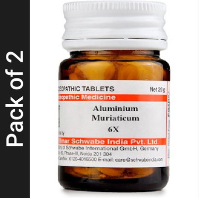 Dr.Willmar Schwabe India Aluminium Muriaticum 6X Tablets(2 x 20 g)