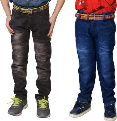 gfd Slim Boys Multicolor Jeans(Pack of 2)