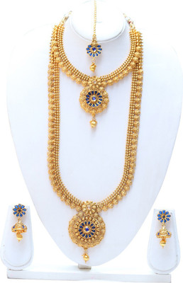 Swarajshop Copper Gold-plated Gold Jewellery Set(Pack of 1)