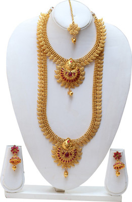 Swarajshop Copper Gold-plated Gold Jewellery Set(Pack of 1)