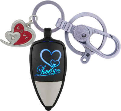 HANDSOME ISK Attractive Love design Multicolor light with High Quality Push Button Lock with Silver Smart Love and you can also use as a Perfect way for carrying your Car, Bike, Scuty, Home or Office keys in style also it’s a Creative Gift you can give to your love once GF BF etc Key Chain