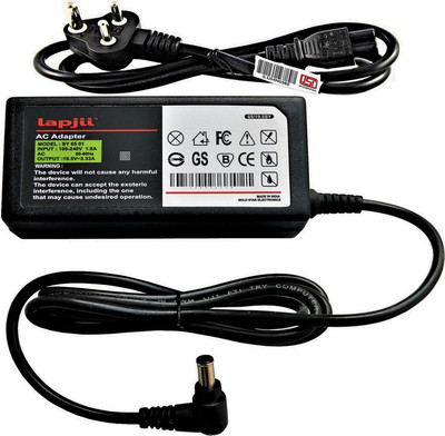 LAPJII Charger Compatible for VGP AC19V7 Laptops of 19.5V,3.33A,Watts 65 W Adapter(Power Cord Included)