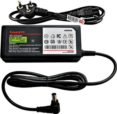 LAPJII Charger Compatible for VGP AC19V19 Laptops of 19.5V,3.33A,Watts 65 W Adapter(Power Cord Included)