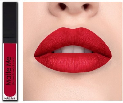 Sh.Huda Super Matte Liquid Mousse Non-Transfer Kiss Proof Beauty Lipstick(Red, 6 ml)