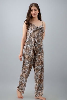PRETTY LOVING THING Women Printed Multicolor Top & Pyjama Set