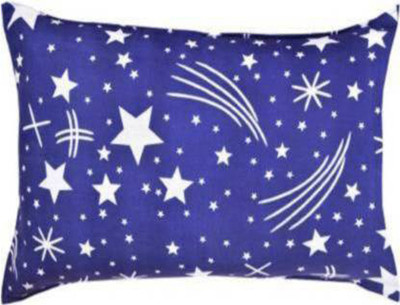 THEBEGPACK COLLECTION Microfibre, Polyester Fibre Geometric Sleeping Pillow Pack of 1(Blue)