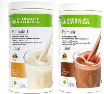 Herbalife Nutrition FORMULA 1 BANANA COMBO Protein Blends(1000 g, BANANA)