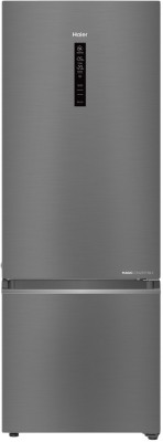 Haier 346 L Frost Free Double Door 3 Star Convertible Refrigerator(Brushline Silver, HEB-35TDS)