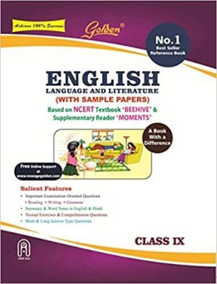 Golden English Language And Literature: (With Sample Papers) A Book With A Differene For Class- 9 (For 2022 Final Exams)(Paperback, rk gupta)