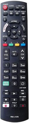 BhalTech RM-L1378 Hexa Boost Netflix Function LED LCD Pana-Sonic Remote Controller(Black)
