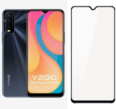 HQ Protection Edge To Edge Tempered Glass for Vivo Y20G | 11D Anti Scratch 9H Hardness Cover Friendly Anti Shatter Proof Full Edge Full Glue(Pack of 1)