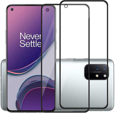 VYOMA Edge To Edge Tempered Glass for OnePlus 8T, OnePlus 9(Pack of 2)