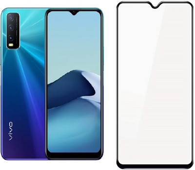 HQ Protection Edge To Edge Tempered Glass for Vivo Y20A | 11D Anti Scratch 9H Hardness Cover Friendly Anti Shatter Proof Full Edge Full Glue(Pack of 1)
