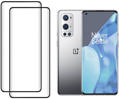 Msons Edge To Edge Tempered Glass for OnePlus 9 Pro | 11D Anti Scratch 9H Hardness Cover Friendly Anti Shatter Proof Full Edge Full Glue(Pack of 2)