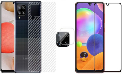 COVER CAPITAL Front and Back Tempered Glass for Samsung Galaxy M32 Prime Edition(Pack of 3)