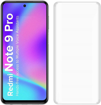 MobiTracs Screen Guard for Mi Redmi Note 9 Pro | Full Glue Original Tempered Glass 9H Hardness Full Screen Coverage(Pack of 1)
