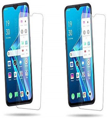 NIMMIKA ENTERPRISES Tempered Glass Guard for Oppo A5S(Pack of 2)