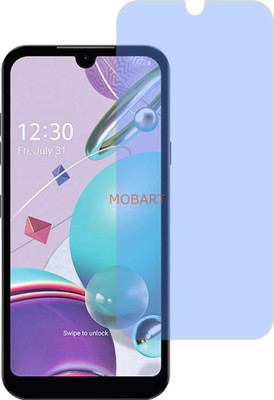 MOBART Tempered Glass Guard for LG Q31 (Impossible AntiBlue Light)(Pack of 1)