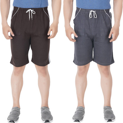 JUST TYR FASHION Solid Men Multicolor Bermuda Shorts