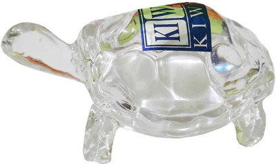 LKPS Vastu Feng Shui Crystal Turtle Tortoise for Good Luck Decorative Showpiece  -  8.5 cm(Crystal, White)