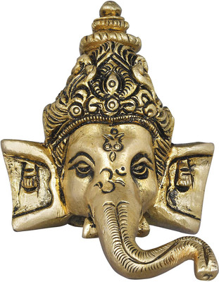 aditicrafts Brass Ganesh Statue / Religious Idol / Wall Hanging Ganesh / Home Decor Show piece Gifts / Wall Sculpture Idol made of panchdhatu Decorative Showpiece - 12 cm(Brass, Gold) aditicrafts Brass Ganesh Statue / Religious Idol / Wall Hanging Ganesh / Home Decor Show piece Gifts / Wall Sculpture Idol made of panchdhatu Decorative Showpiece - 12 cm(Brass, Gold)