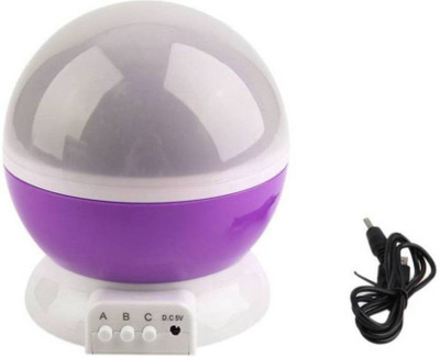Wishbazaar tar Master Dream Rotating Projection Lamp, Star Master Projector Lamp with USB Wire Turn Any Room Into A Starry Sky Colorful LED Night Lamp, Night Bulb, Night Light (Multi Color) Night Lamp Table Lamp