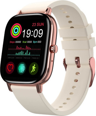 Truee Gen-X Talk Full Touch Bluetooth Calling Smartwatch(Beige Strap, Free Size)