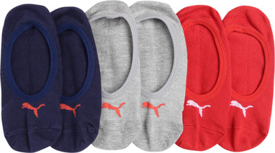 PUMA Men & Women Solid Peds/Footie/No-Show(Pack of 3)