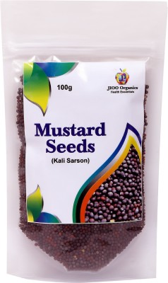 Jioo Organics Black Mustard Seeds,Big Kali Sarson_Pack Of 100 g(100 g)