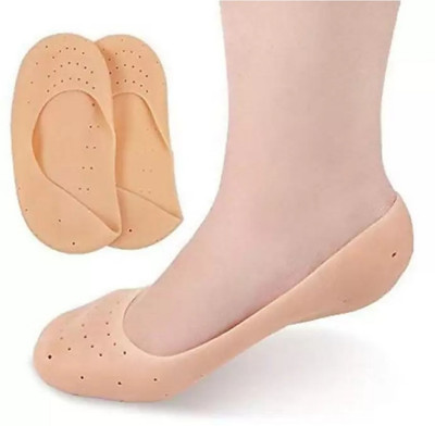 Aavya Collection Anti creack silicone foot protector mosturizing socks gel pad Heel Support