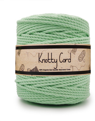 KnottyCord Mint Green Thread(100 m Pack of1)