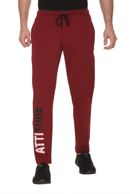 Leebonee Solid Men Maroon Track Pants