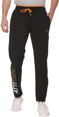 Leebonee Solid Men Black Track Pants