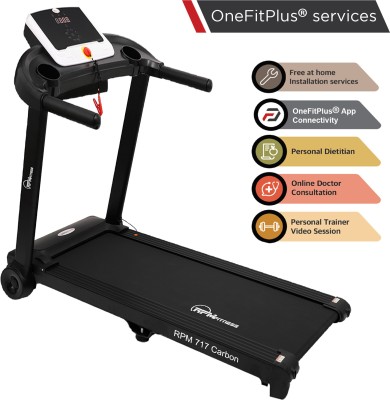 RPM Fitness RPM717 (2 HP) Carbon Motorized with Diet Plan, Personal Trainer, Doctor Consultation & Installation Services Treadmill
