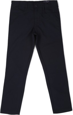 Allen Solly Slim Fit Boys Black Trousers