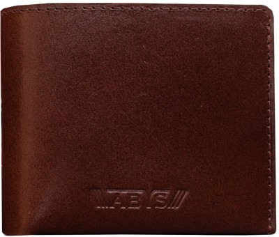 ABYS Men Brown Genuine Leather Wallet(2 Card Slots)