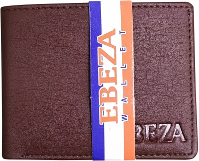 EBEZA Men Casual Brown Artificial Leather Wallet(3 Card Slots)