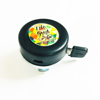 ShreNik Bicycle Bell Aluminum Crisp Sound For Bikes Horn Heavy Duty Adjustable Size Bell(Black)