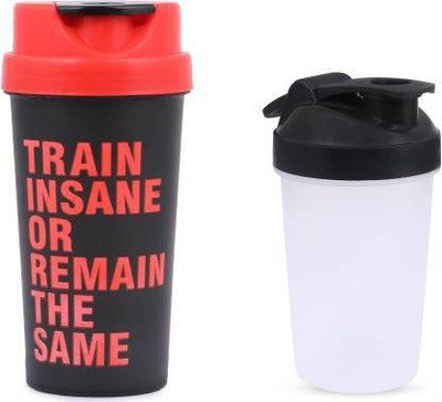 ALLIEDSALESINDIA 700 ml Plastic Shaker(Pack of 2, White, Red)