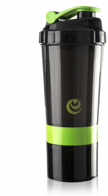 ActrovaX 600 ml PET Shaker(Pack of 1, Green, Black)