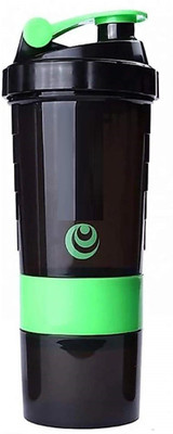 ActrovaX 600 ml Tritan Shaker(Pack of 1, Green, Black)
