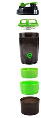 ActrovaX 600 ml PET Shaker(Pack of 1, Green, Black)