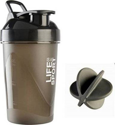 ALLIEDSALESINDIA 500 ml Plastic Shaker(Pack of 1, Black)