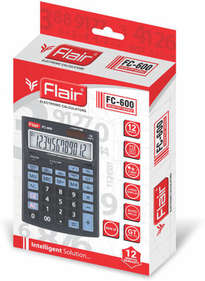 FLAIR FC 600 Basic  Calculator(12 Digit)