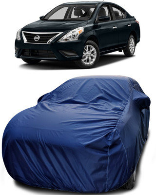 Gavya Car Cover For Nissan Versa (With Mirror Pockets)(Blue)