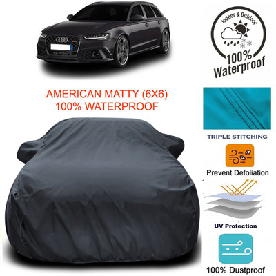 Gavya Car Cover For Audi RS6 (With Mirror Pockets)(Grey)