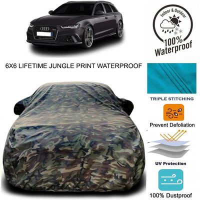 Gavya Car Cover For Audi RS6 (With Mirror Pockets)(Green)